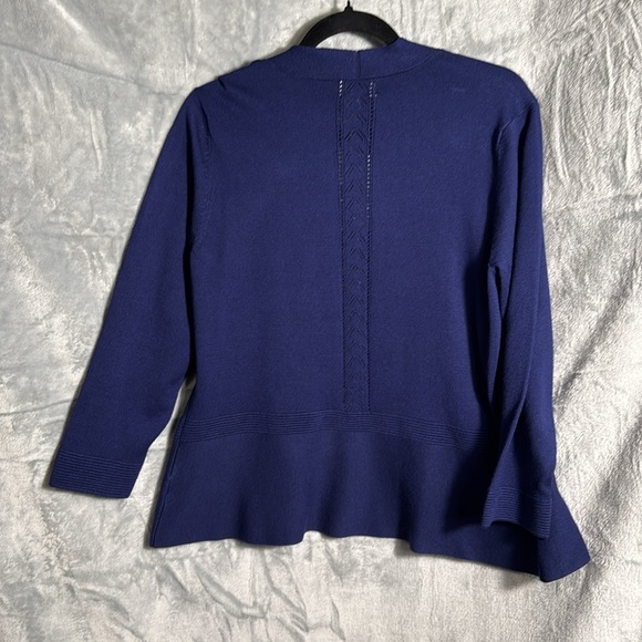 Ellie cardigan women’s‎ blue nwt  peplum cut open cardigan lightweight - Picture 10 of 10